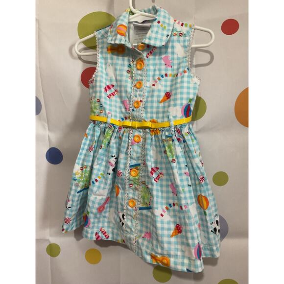 Nannette Kids Sleeveless Dress With Belt Size 2T - Picture 10 of 14